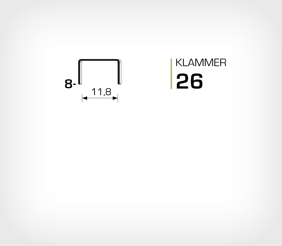 Klammer 26/6 - Rapid 26/6 Super Strong