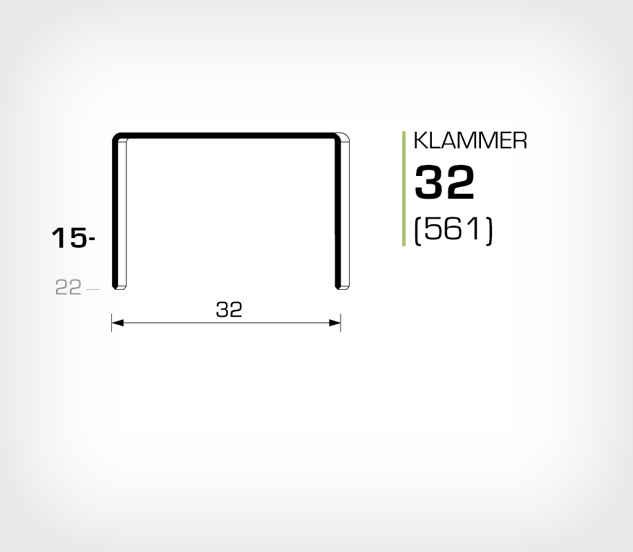 Klammer 32/15 (561-15K) - OMER