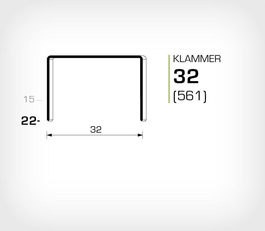 Klammer 32/22 (561-22K) - OMER
