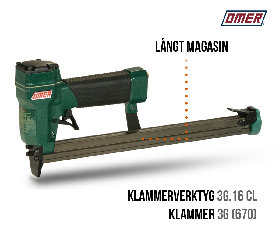 Klammerverktyg 3G.16 CL - Långt magasin