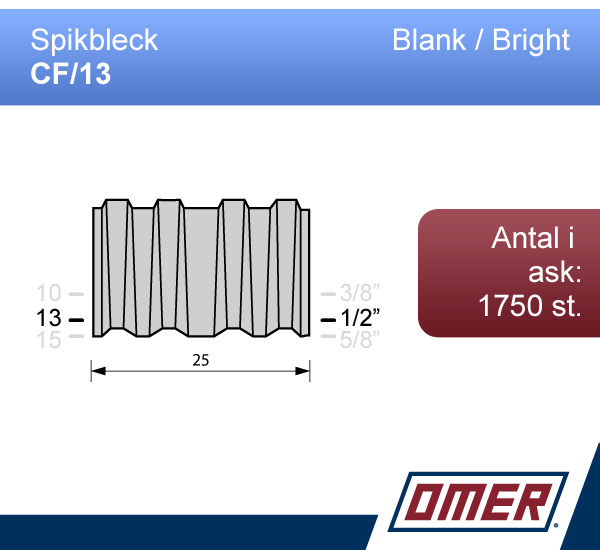 Spikbleck CF/13 (WN-13) - 1750 st /ask