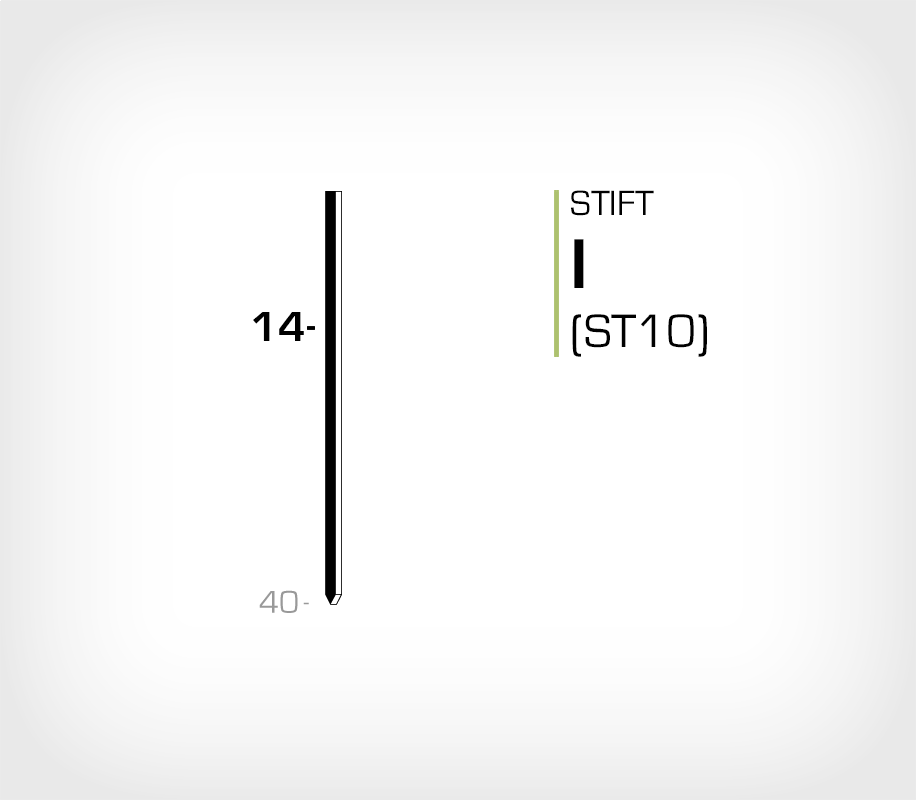 Stift I/14 Galv - Stiftverktyg