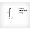 Klammer 40/14 Galv (690-14) - 10000 st / ask