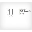 Klammer 3G/4 SS Rostfri (670-04 SS) - 20000 st / ask