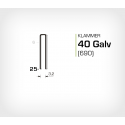 Klammer 40/25 Galv (690-25) - 10000 st / ask