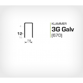 Klammer 3G/12 Elförzinkad Galv (670-12)
