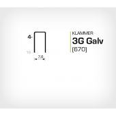 Klammer 3G/4 Elförzinkad Galv (670-04)