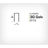 Klammer 3G/8 Elförzinkad Galv (670-08)