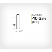 Klammer 40/18 Elförzinkad Galv (690-18)