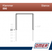Klammer 590/22  - Emballageklammer