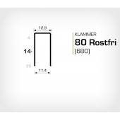 Klammer 80/14 SS (Rostfri)