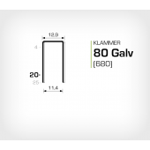 Klammer 80/20 Elförzinkad Galv