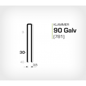 Klammer 90/30 Galv - Elförzinkad (781-30)