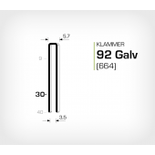 Klammer 92/30 Galv - Elförzinkad (664-30)