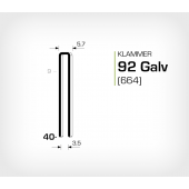 Klammer 92/40 Galv - Elförzinkad (664-40)