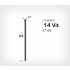 Vitlackerad dyckert 14/25 Vit galv (SKN 16-25 Vit)