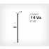 Vitlackerad dyckert 14/30 Vit galv (SKN 16-30 Vit)