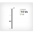 Vitlackerad dyckert 14/40 Vit galv (SKN 16-40 Vit)